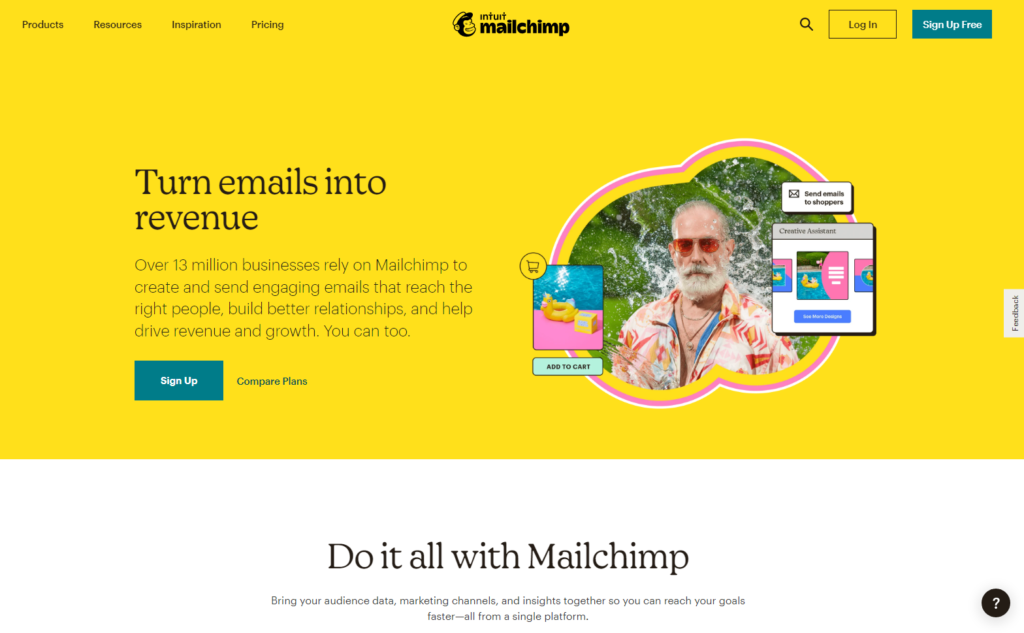 email marketing tool MailChimp